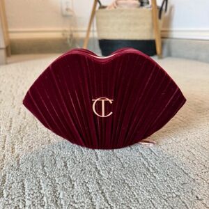 New Chalotte Tilbury Hot Lips Bag & 3 Lipsticks